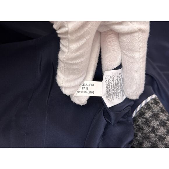 J Crew Parke Blazer 2 Womens Houndstooth Wool Single Button Jacket - Picture 9 of 9